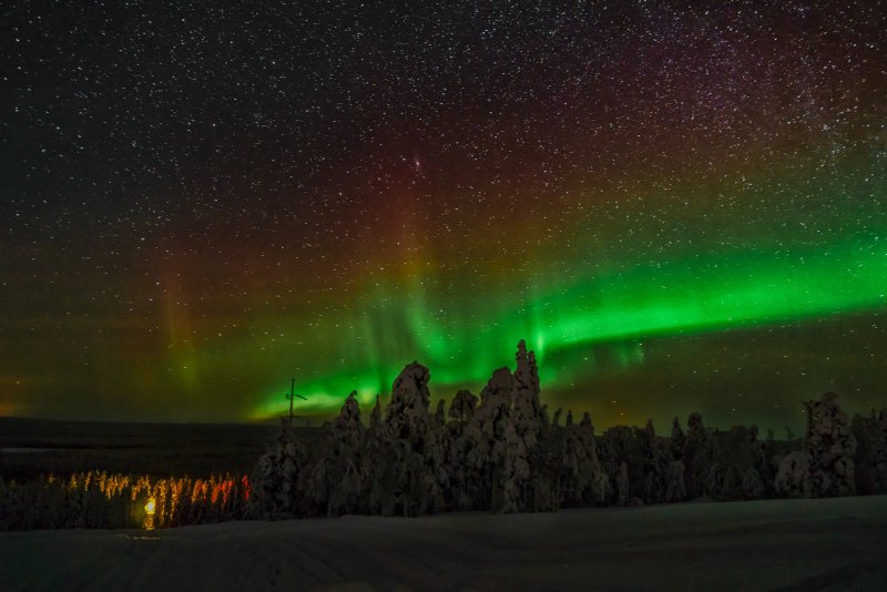 Природа Финляндии Северное сияние