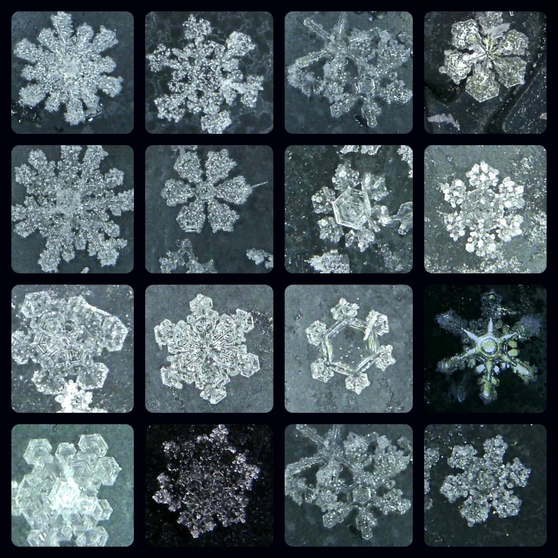 Снежинки под микроскопом фильм