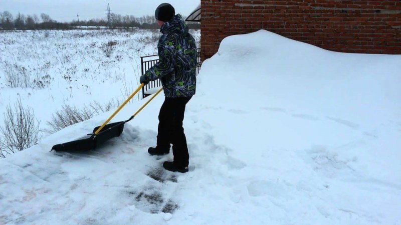 Самоделки скребки для уборки снега