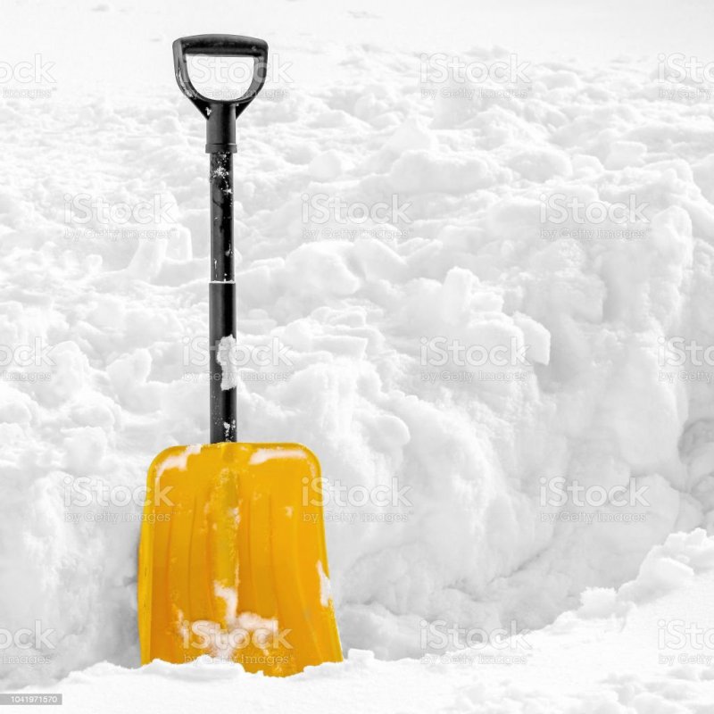 Лопата снеговая мет цинк Fit 68126
