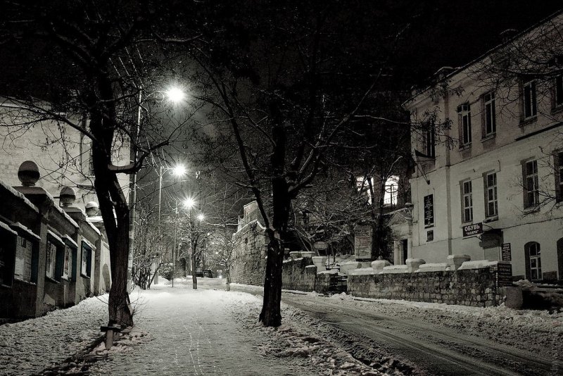 Ночь пятиэтажки зима Воркута