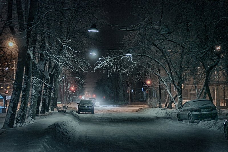 Нижний Тагил зимой ночью