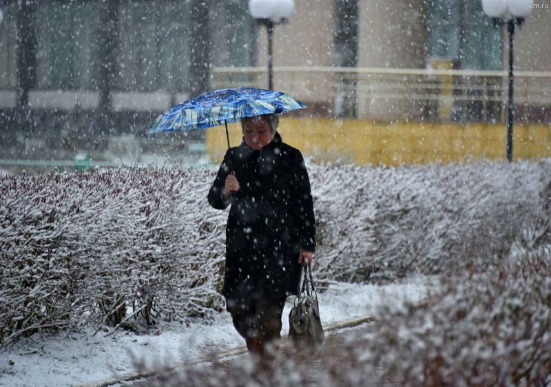 Снегопад в Москве 13 февраля 2021