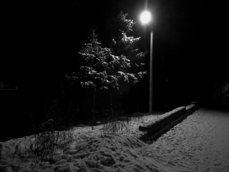 Зима ночь одиночество