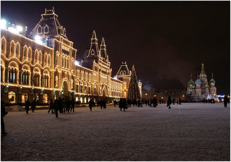 Москва Сити зима