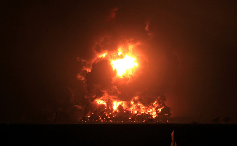 Взрыв газопровода на Украине