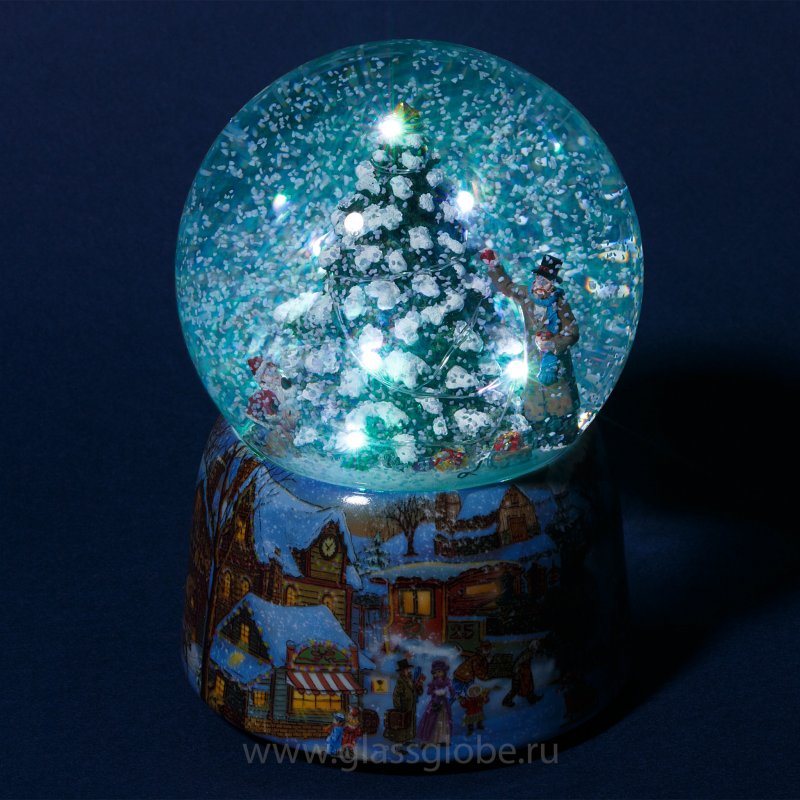 Glassglobe / шар со снегом "старый дом"
