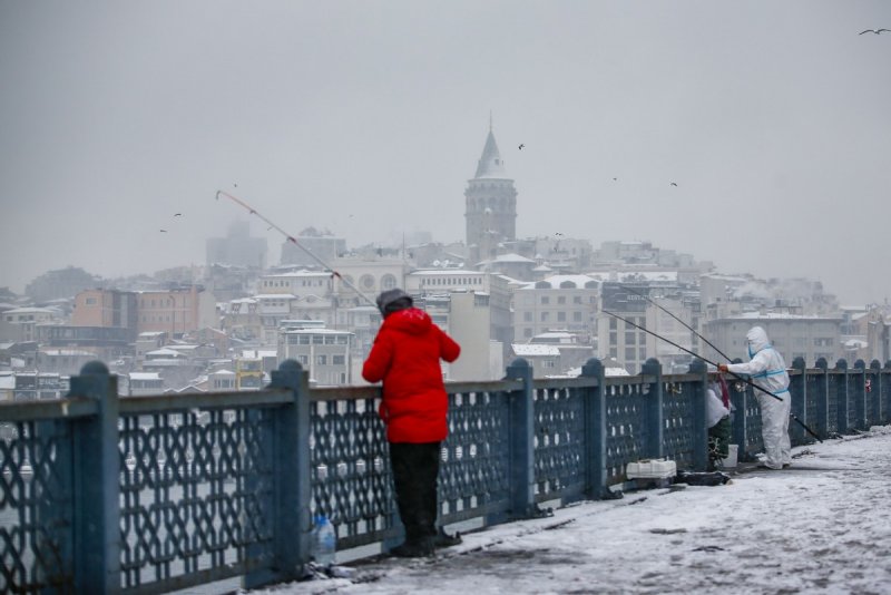 Снег в Стамбуле