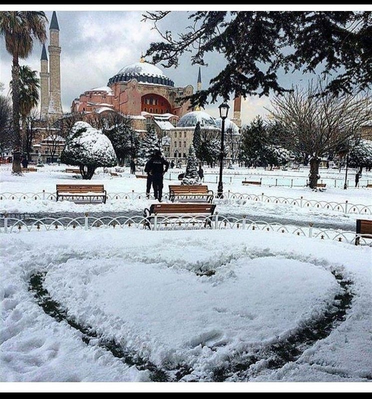 Snowfall Istanbul