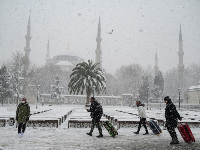 Стамбул в снегу фото 2022