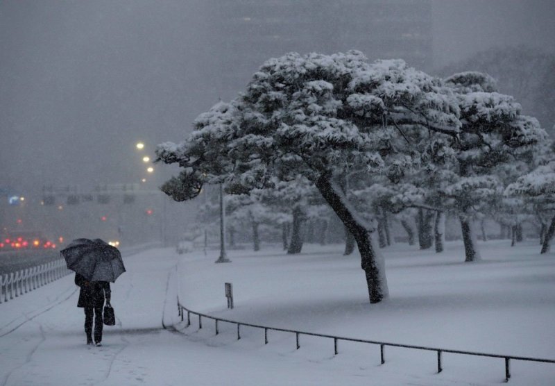 Рекордный снегопад Япония