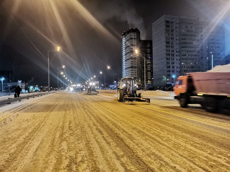 Снегопад в Воронеже