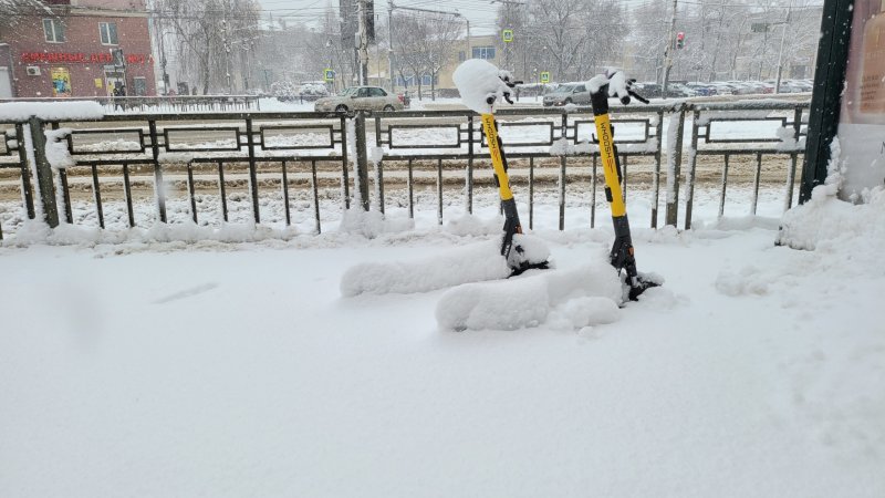 Снегопад в Воронеже