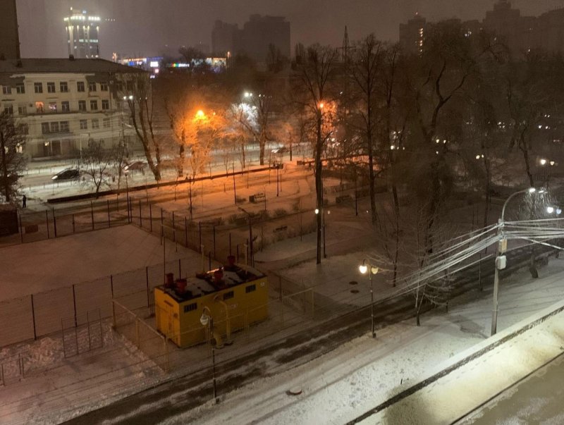 Первый снег в Воронеже
