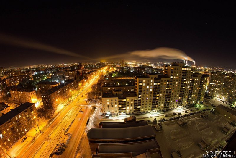 Ночной Новосибирск
