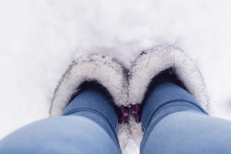 Ноги в снегу