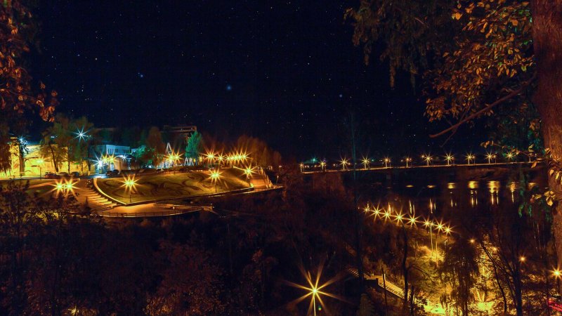 Киров зима ночь