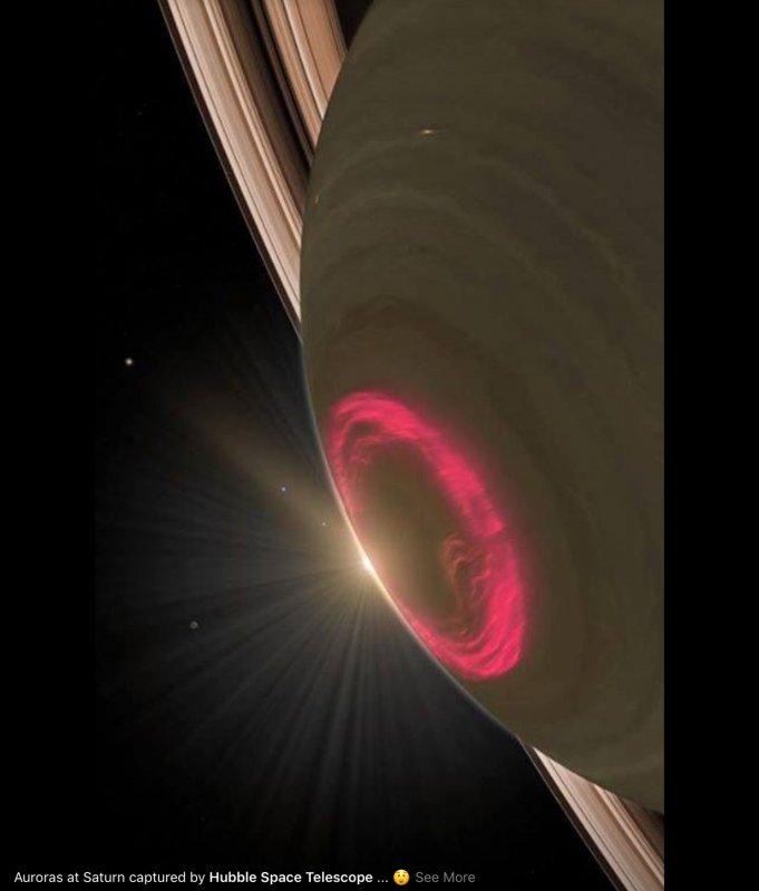 Сатурн Полярные сияния Планета