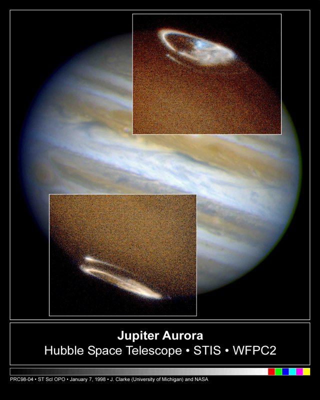 Северное сияние на Юпитере