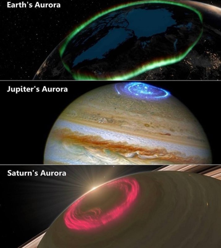 Северное сияние на Сатурне