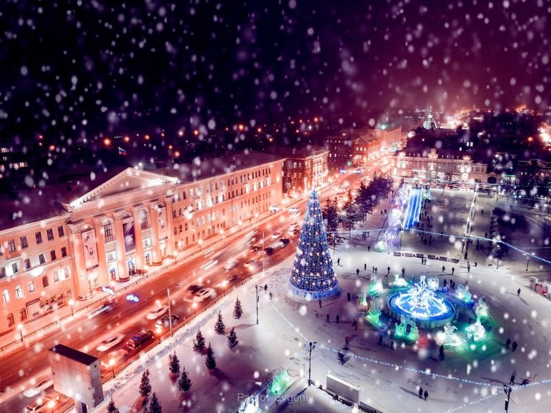 Зима Тольятти Центральный район