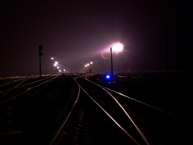 Станция Саратов вокзал ночью