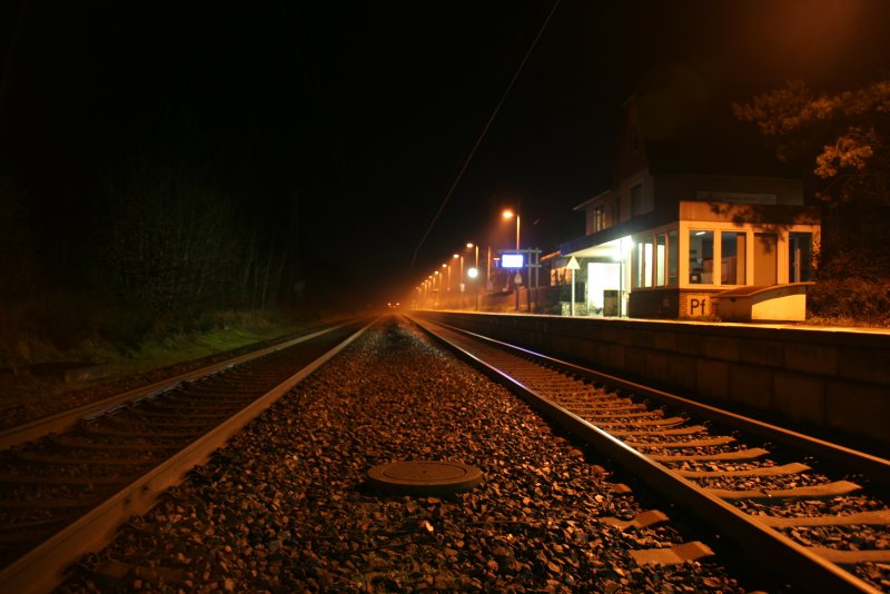 Железная дорога ночью