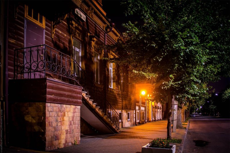 Почтовая улица Рязань ночью