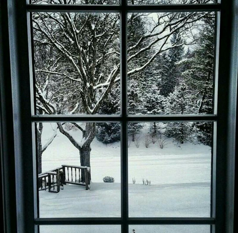 Зимний вид с балкона