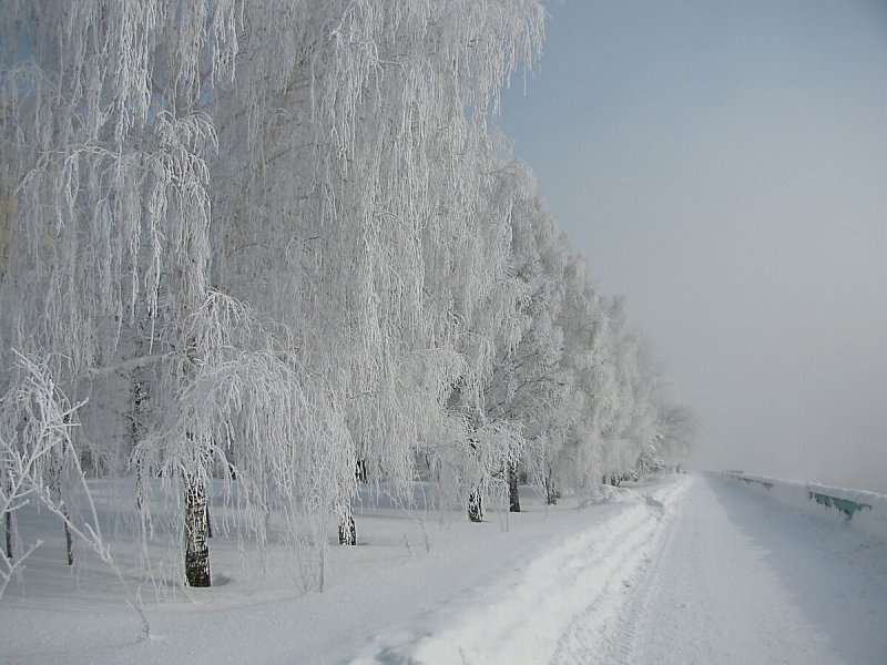 Набережная Иртыша зимой Усть-Каменогорск