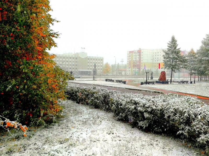 Снег в Нерюнгри