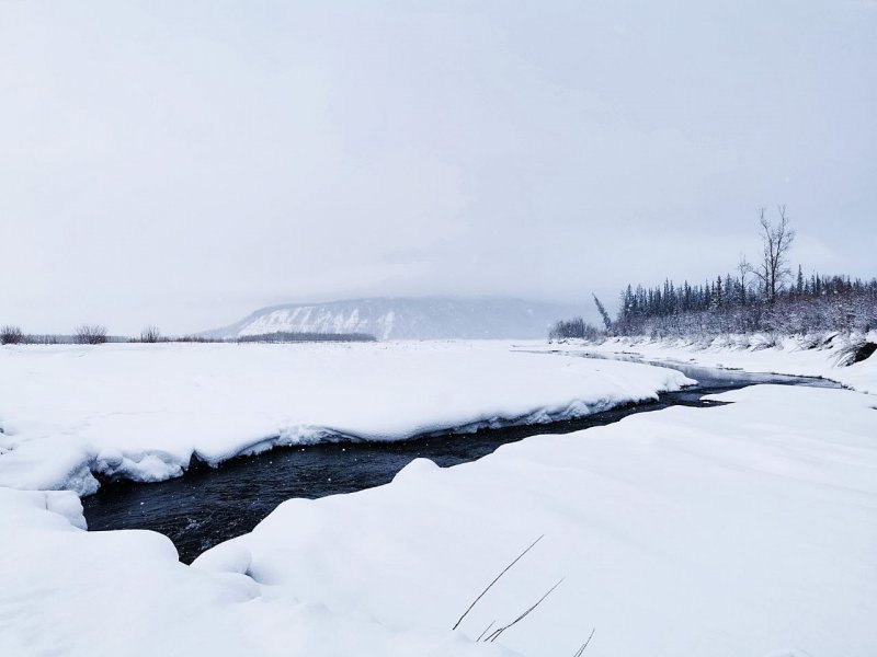 Первый снег в Якутии