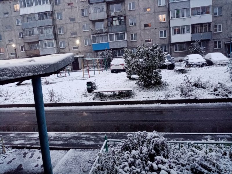 Сход снега в Кузбассе