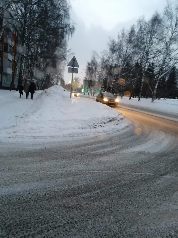 Снегопад в Прокопьевске