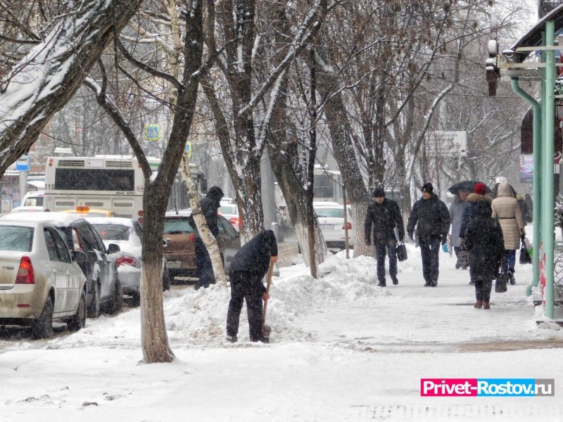 Пушкинская улица Ростов-на-Дону зимой