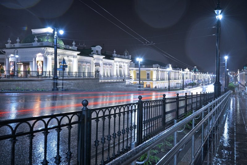 Омск ночью