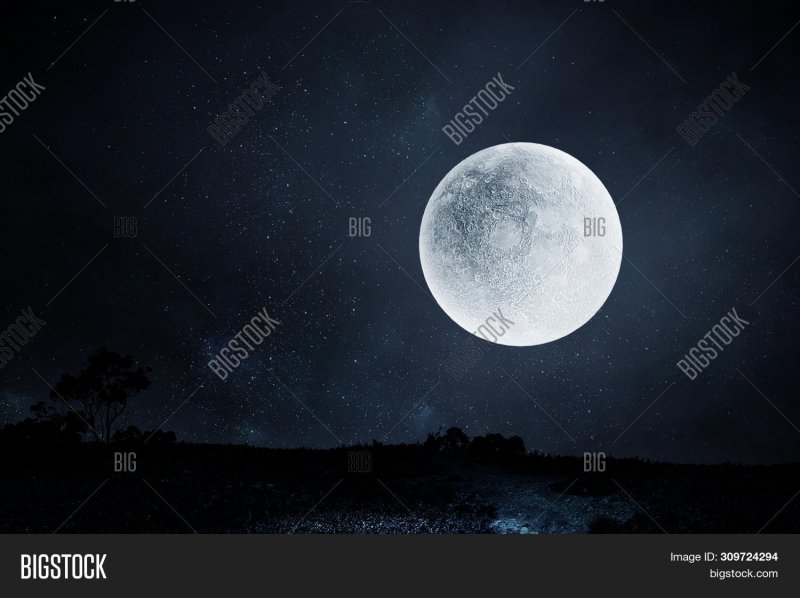 Серебряная Луна картинки