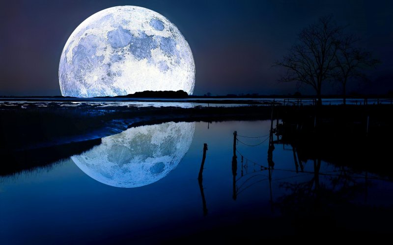 Голубая Луна природное явление