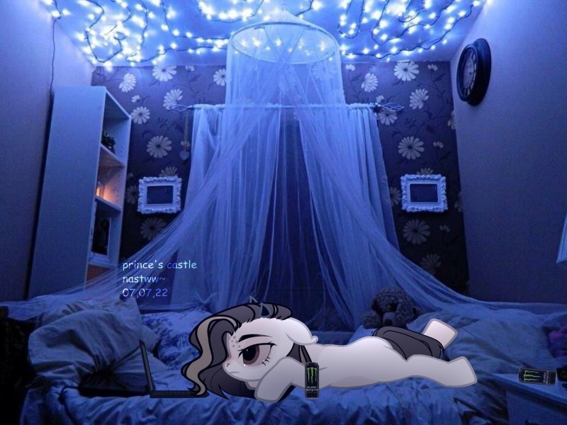 Спальня с фонариками
