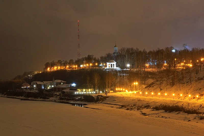 Ночной Киров зимой