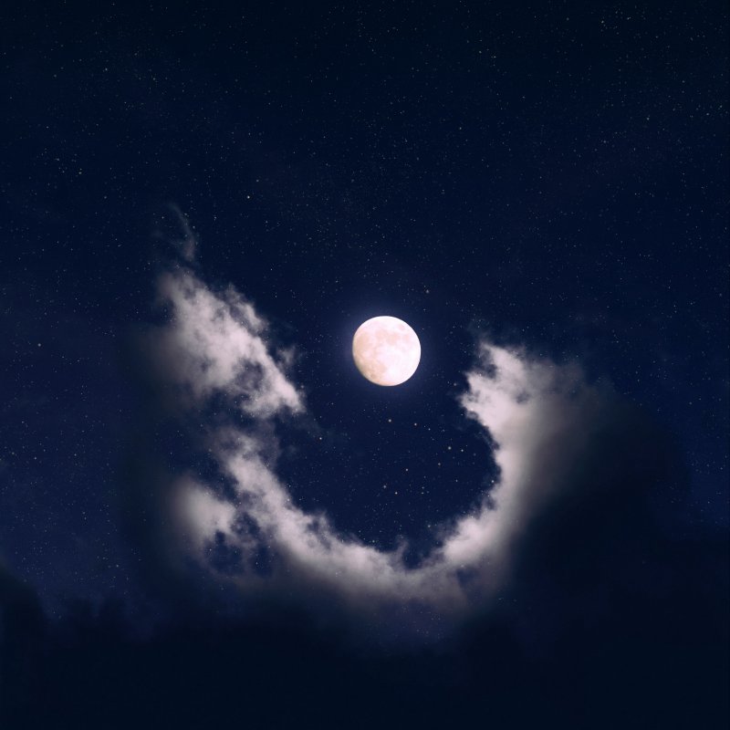 Небо космос Луна