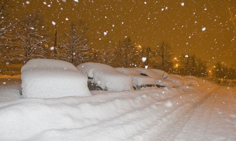 Снег в Норильске 2020