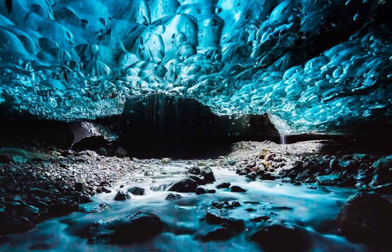 Пещера Менденхолл, Аляска зима