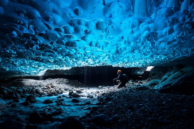 Describe Landscape Icy Cave