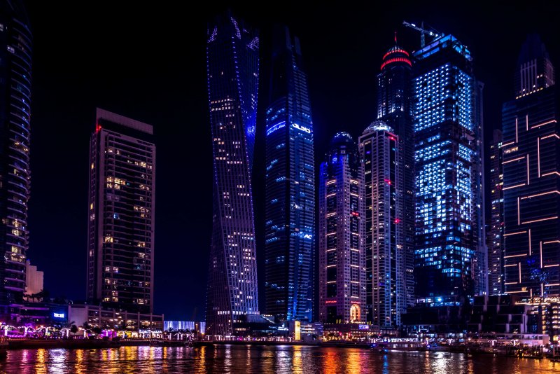 Бурдж-Халифа Дубай вид сверху