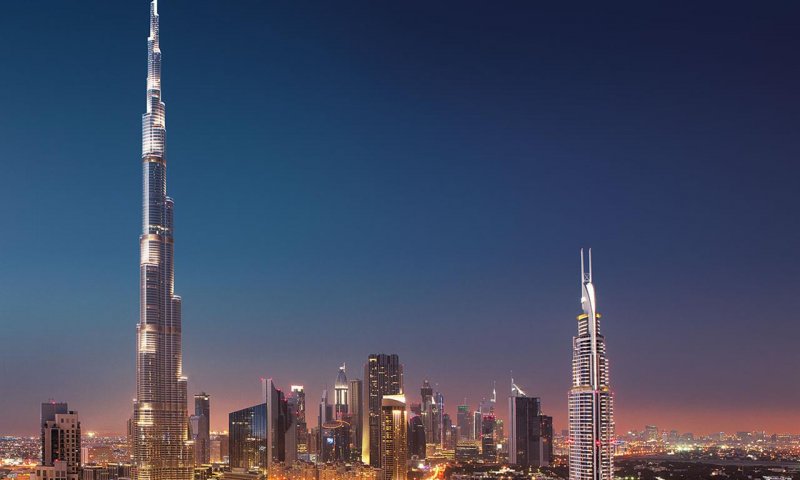 Башня Бурдж Халифа в Дубае