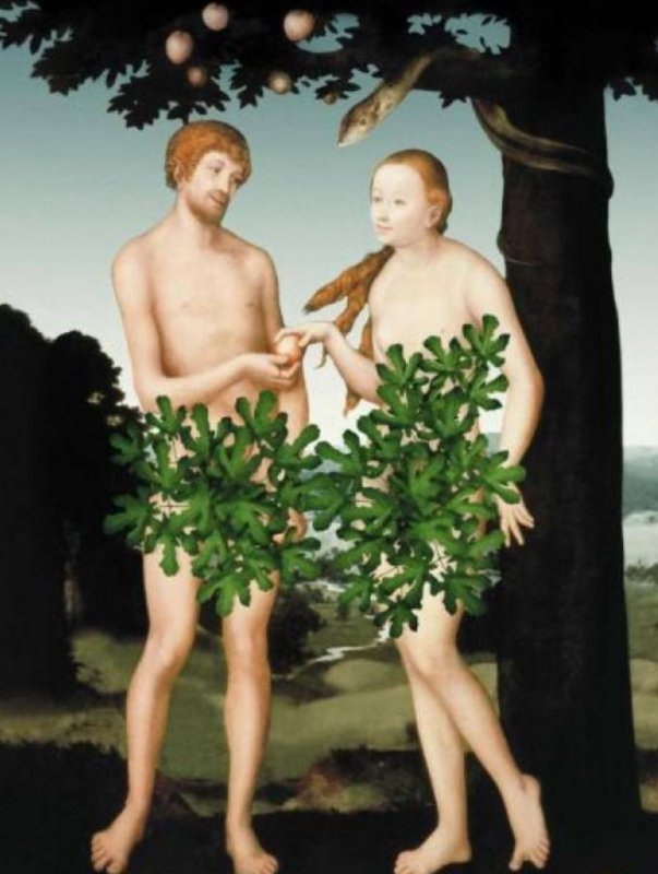 Смоковные листья адам и ева