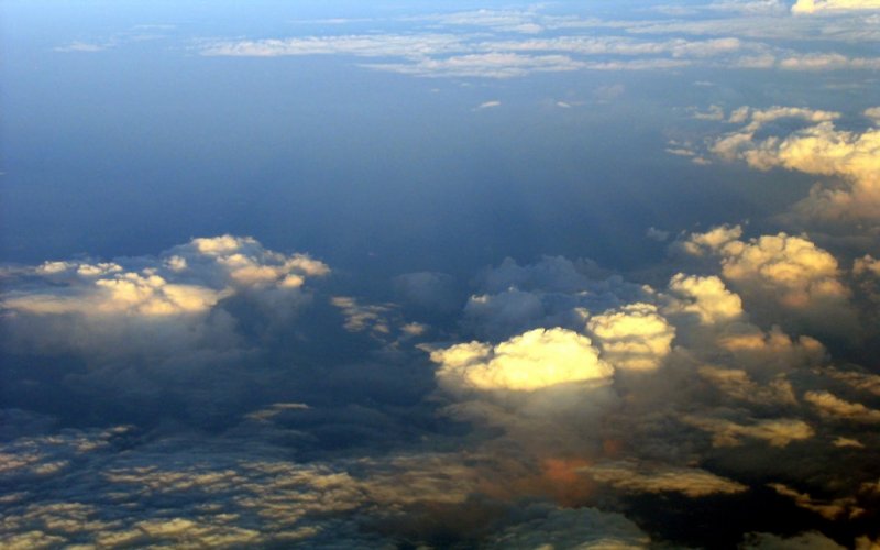 Облака с земли