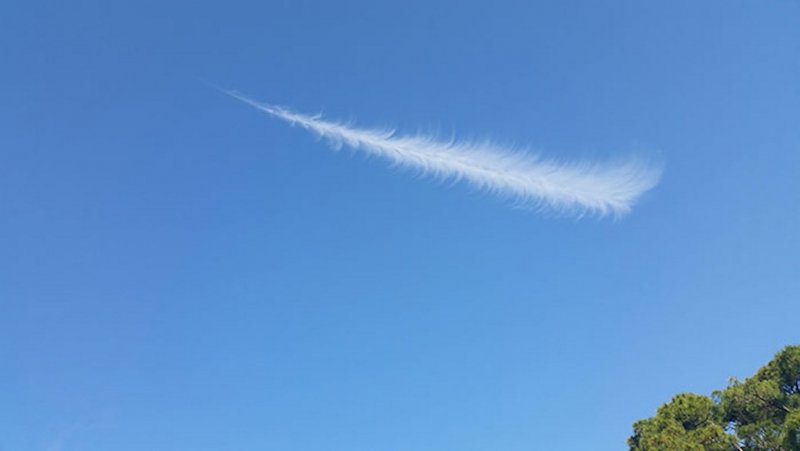 Облака из самолета фото