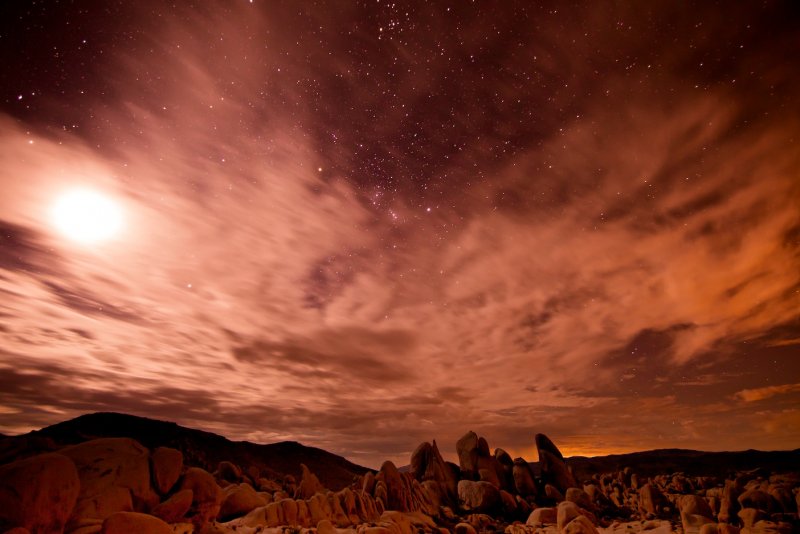 Ночное небо Марса